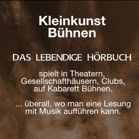 Text im Bild - beschreibt an welchen Orten Das Lebendige Hörbuch zu erleben ist.